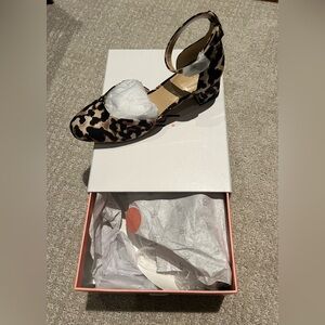 NEW CAbi 6020 Leopard Kiki Ankle Strap Heel Sandals